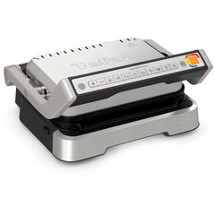 Gratar electric Tefal OptiGrill 2 in 1 GC773D30, 2100W, 9 programe de gatire automate, indicator gatire, placi detasabile cu invelis antiade