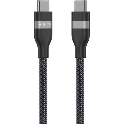 Cablu Anker Zolo USB-C la USB-C, 6ft, 240W, braided, Negru