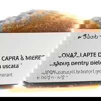 Sapun solid cu ovaz, lapte de capra si miere, 130g, Sabio