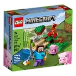 Set de construit LEGO® Minecraft, Ambuscada Creeper-ului, 72 piese