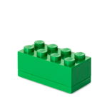 Mini cutie depozitare Lego 2x4 verde inchis 