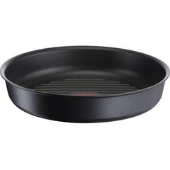 Tigaie grill Tefal Ingenio Unlimited 26cm, invelis antiaderent Titan, inductie, negru, Tefal