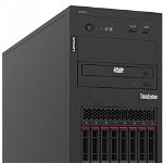Server Lenovo ThinkSystem ST250 v2, Processor Intel® Xeon® E-2356G 3.2GHz Rocket Lake, 32GB UDIMM RAM, 5350-8i, 8x Hot Plug SFF
