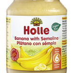 Piure BIO de banane si gris 190g, Holle Baby