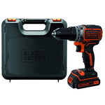 Masina de gaurit si insurbat pe acumulator Black & Decker BL186, 18V, Motor fara perii, 1 Acumulator x 1.5Ah, Incarcator 400mA, Cutie Depozitare