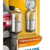 Set 2 becuri incandescente PHILIPS Vision R10W 12V 12814B2, PHILIPS Set 2 becuri incandescente PHILIPS Vision R10W 12V 12814B2, PHILIPS