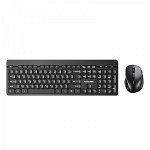 Set tastatura si mouse Wireless Inphic V790, Negru - 86491791