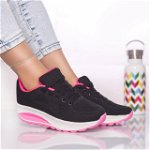 Pantofi sport textil negru-roz anastasy, OEM
