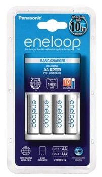Incarcator Eneloop BASIC ECO, include 4 x AA R6 2000mAh, K-KJ51MCC40E, Eneloop