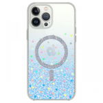 Devia Husa Shiny Series Original Design Magnetic iPhone 15 Pro Max Transparent / Albastru