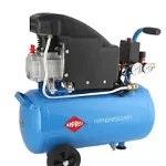 Compresor de aer profesional cu piston - Blue Series 1.1kW, 150L/min, 8 bari - Rezervor 24 Litri - AirPress-HL150/24-36744E, AirPress