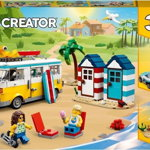 LEGO Creator 31138 - La plaja cu rulota, 556 piese, 8 ani+