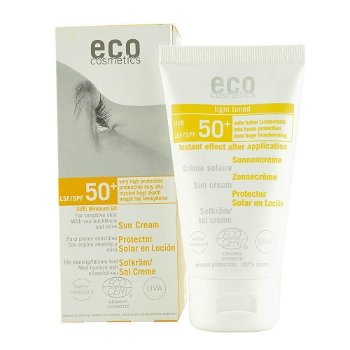 Crema pentru plaja cu protectie solara FPS50+ Eco Cosmetics, bio, 75 ml, Ecocosmetics