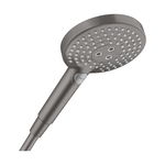 Pară de duș, Hansgrohe, Raindance Select S 120, cu 3 jeturi, negru cromat periat, Hansgrohe