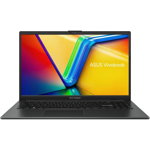 Laptop ASUS VivoBook Go 15 OLED E1504FA, Procesor AMD Ryzen™ 5 7520U pana la 4.30 GHz, 15.6inch Full HD OLED, 8GB, 512GB SSD, AMD Radeon™ Graphics, No OS, Negru, ASUS