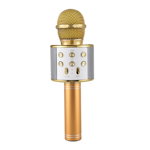 Microfon Profesional Karaoke Smart WS-858 Auriu Hi-Fi Conexiune Wireless Bluetooth 4.1, GAVE