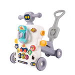 Antepremergator transformabil interactiv 6 in 1 cu Volan Scaunel confortabil panou de activitati cu efecte Sonore si Luminoase Activity Walker, MalPlay
