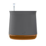 Purificator natural de aer cu ghiveci pentru plante Airy Grey / Honey Mustard