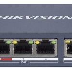 Switch cu management 4 porturi PoE Hikvision ,   DS-3E1106HP-EI