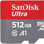 Card de memorie SanDisk Ultra microSDXC UHS-I 512GB + Adaptor SD