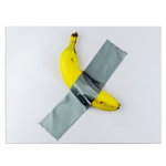 Tablou banana lipita cu banda adeziva pe perete, galben 1382 - Material produs:: Tablou canvas pe panza CU RAMA, Dimensiunea:: 80x120 cm, 
