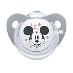 Suzeta Nuk Disney Mickey silicon 6-18 luni M2 griroz, NUK