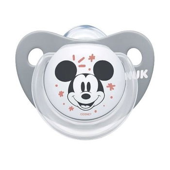 Suzeta Nuk Disney Mickey silicon 6-18 luni M2 griroz, NUK