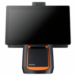 Sunmi Sistem desktop SUNMI POS SYSTEM, T2s L1563, Qualcomm Snapdragon Kryo 260, 15.6inch + 15.6inch Customer Display, RAM 4GB, Flash 64GB, Android 9.0, Negru Orange, Sunmi