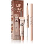 Makeup Revolution Lip Shape Kit set îngrijire buze culoare Brown Nude 1 buc, Makeup Revolution