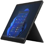 Tableta Microsoft Surface Pro 8, Procesor Intel® Core™ i5-1145G7, PixelSense 13", 8GB RAM, 512GB SSD, 8MP, Wi-Fi, Bluetooth, Windows 11 Pro (Negru)