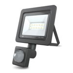 Proiector Forever Light Proxim, 12 LED-uri, 10 W, 6000 K, 800 lm, IP66, senzor de miscare, aluminiu, sticla, Negru, Forever Light