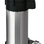 RAKI Termos cu pompa, inox interior si exterior 3,5l D15,1xh41cm cu suport termos cu tava pentru picurare, Raki