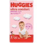 Huggies - Scutece Ultra Confort Mega (nr 4) Girl 66 buc, 8-14 kg, Huggies