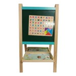 Tabla Magnetica cu Doua Fete, cu Litere, Cifre, Tetris si accesorii, RCO®, WD3017, din lemn, 65x37 cm