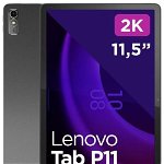 Lenovo Tableta Lenovo Tab P11 TB350XU (Gen. 2), Procesor Octa-Core MediaTek Helio G99, Ecran IPS Multi-touch 11.5, 4GB RAM, 128GB Flash, 13MP, 4G, Android + Lenovo® Precision Pen 2, Gri, Lenovo