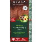 LOGONA – Vopsea de par 100 % naturala – Rosu henna, 100 g