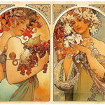 Puzzle 1000 piese D-Toys - Times of Day, Alfons Mucha
