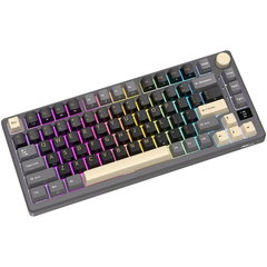 ROYAL KLUDGE Tastatura mecanica Royal Kludge 2,4 GHz/bluetooth/USB-C, 75%, buton inteligent OLED, RGB, switch silver, RKM75-PHANTOM, ROYAL KLUDGE