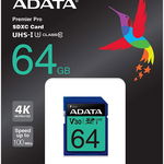 Card de Memorie Premier Pro 64GB SDXC, ADATA