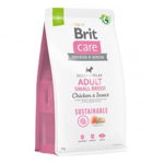 Hrana uscata pentru caini BRIT Care Sustainable, Adult, Talie mica, pui, 7 Kg