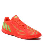 adidas Performance, Pantofi pentru fotbal Predator Edge 4, Verde lime, Oranj mandarina, 9.5