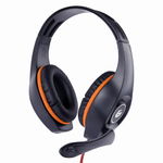 Casti Gaming Gembird GHS-05-O Over Ear Orange Black ghs-05-o