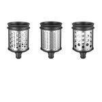 Set 3 cilindri pentru feliat si maruntit legume 5KSMEMVSC, Silver, KitchenAid