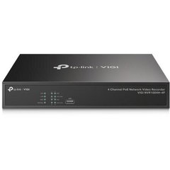 Sistem video recorder, TP-LINK, VIGI NVR1004H, 4 canale, HDMI 4K, H.265+, 246.2x148.2x45mm, negru