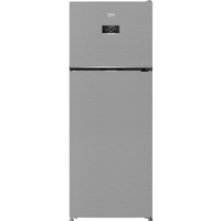 Frigider cu doua usi Beko B3RDNE504HXB, 477 l, No Frost, HarvestFresh, Display, AeroFlow, XXL Bottle holder, Clasa E, H 186,5 cm, Metal Look