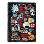 Notebook cu Sina Liniat A4 Hardcover Rick & Morty