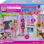 Set de Joaca, Barbie House cu Papusa si 15 Accesorii, 50 x 45 cm