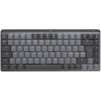 Mini tastatură mecanică Logitech MX pentru Mac Wireless Graphite SUA (920-010837), Logitech