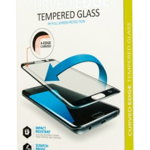 Folie Protectie Sticla Temperata Curbata Lemontti pentru Nokia 6 (Transparent/Negru), Lemontti