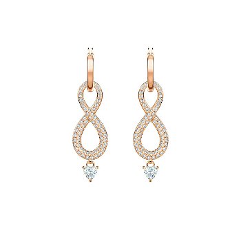  Infinity pierced earrings 5512625, Swarovski